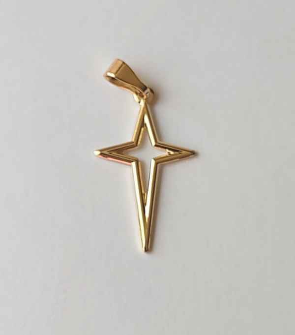 DIJE ESTRELLA 4 Puntas HUECA